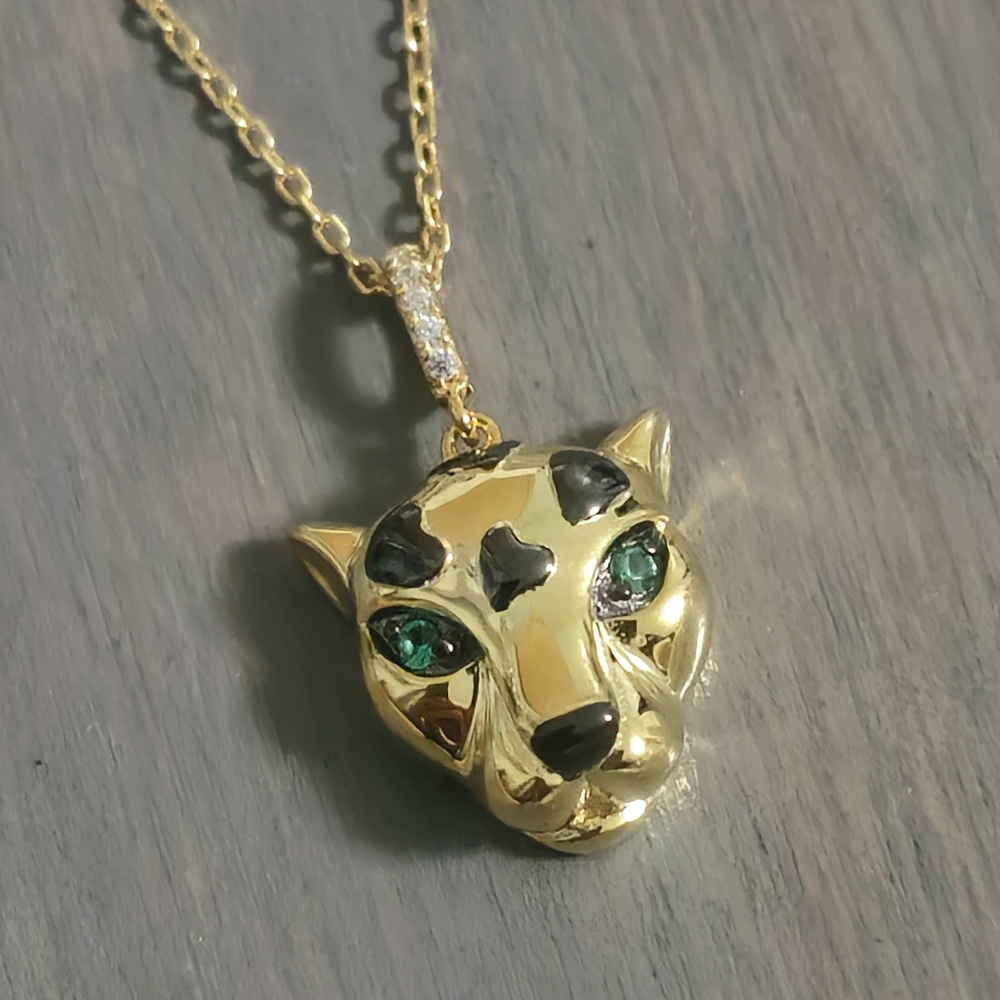 Panther Pendant & Chain Silver Necklace - Picture 6 of 15